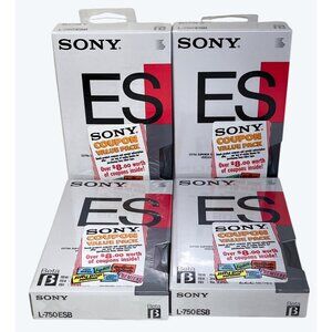4 New Sealed Sony ES L-750 Dynamicron Beta Betamax Tapes